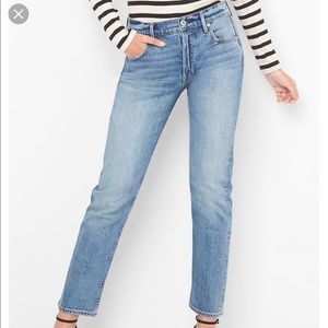 Gap straight cone denim high rise NWT size 29r
